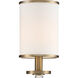Hatfield 2 Light 12 inch Vibrant Gold Sconce Wall Light